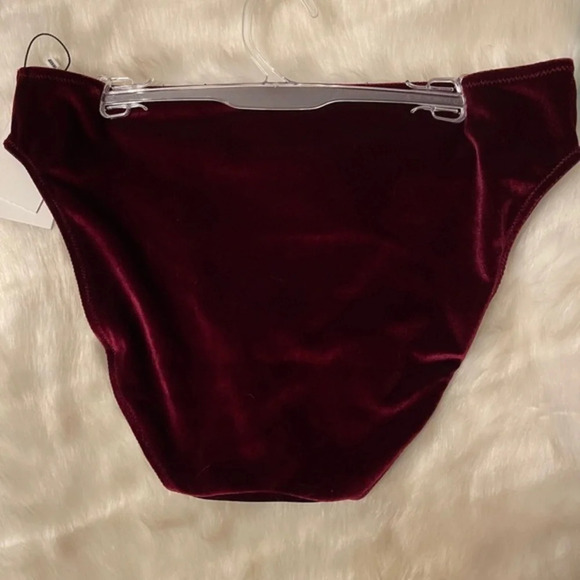 JASON WU Cheeky Velvet Lace Panties, Burgundy, L, NWT (Matching bra available) - Picture 12 of 12